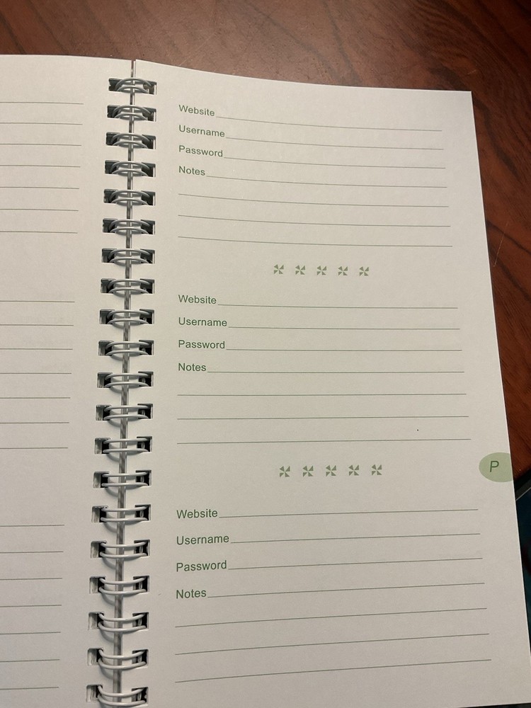 It Takes Two Organizer Password Book