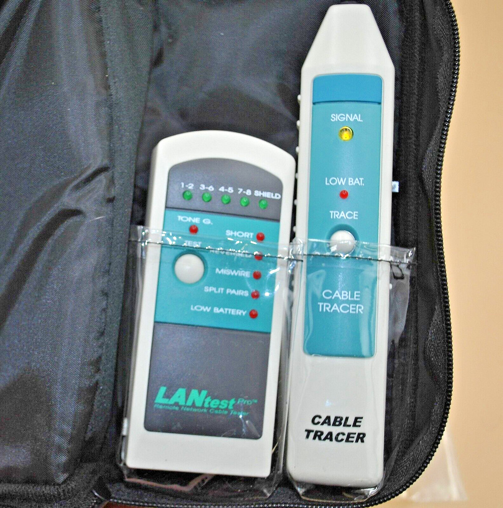 LANtest Pro with Tone Tracing Probe - Remote Network Cable Tester With Case
