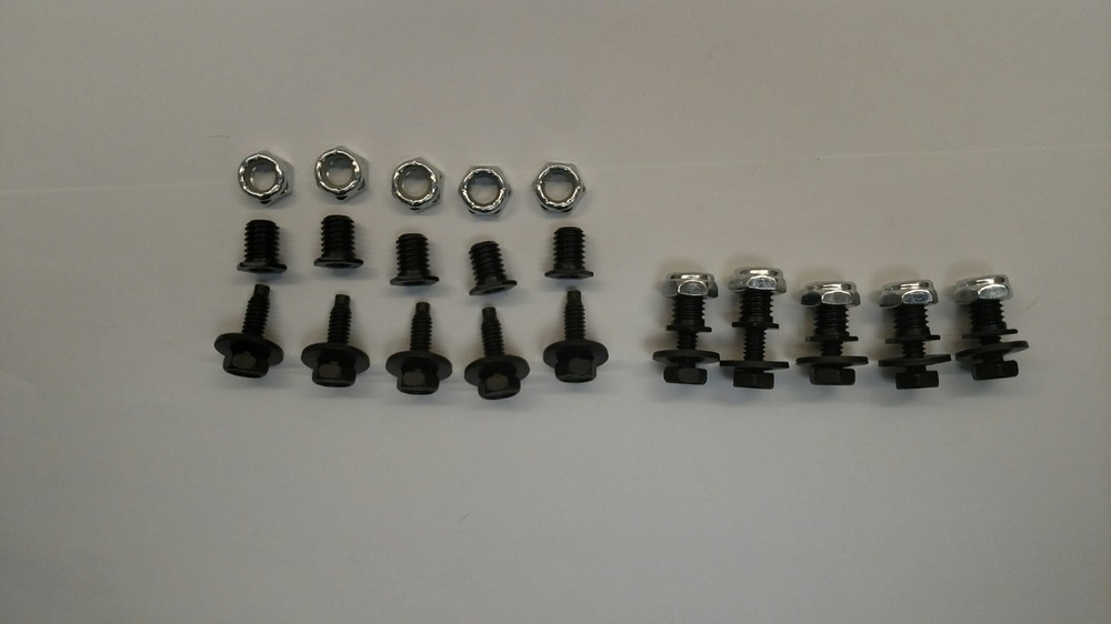 Threaded Nut Inserts with Body Bolts Late Model/Modifieds Body Fasteners 10 Pack