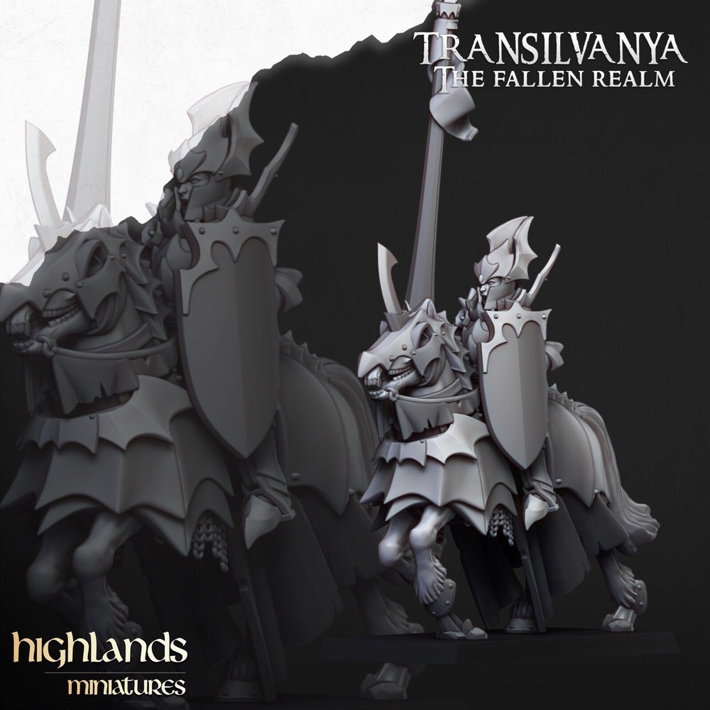 8 Vampire Knights, Highlands Miniatures, Transilvanya The Fallen Realm