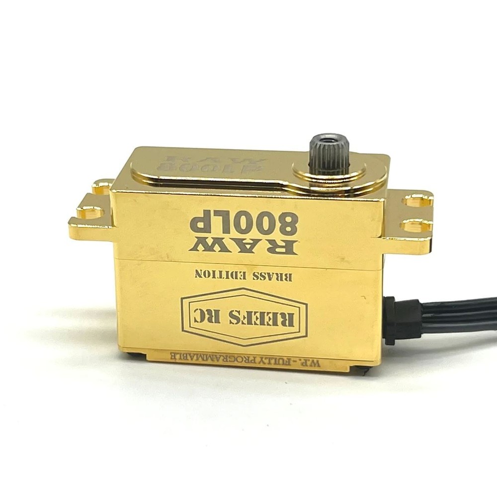 Reef's RC RAW800LP Brass Edition, Programmable, Brushless Low Profile Servo