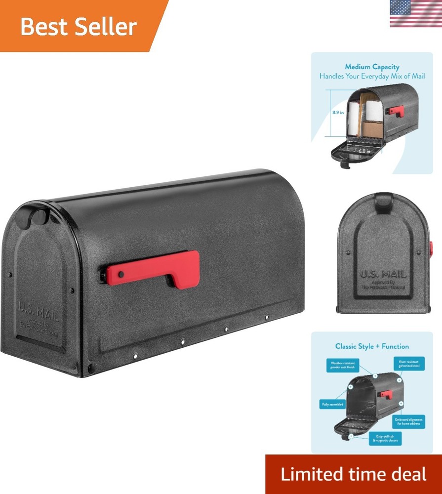 7600P-10 MB1 Mailbox, Medium, Pewter