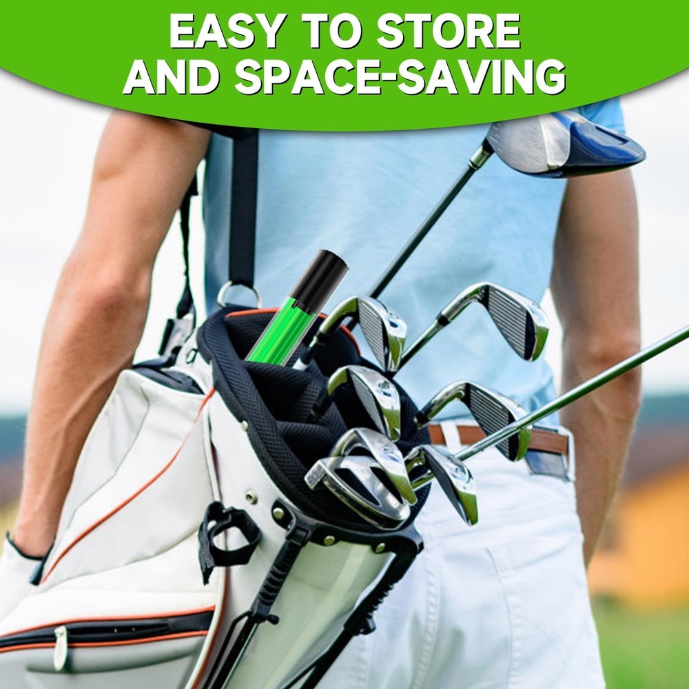 ATTRACTIVE 48-Inch Golf Alignment Sticks 2 Pack Collapsible Golf Practice Rod...