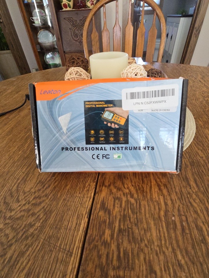 Leaton Professional Digital Manometer New In Box