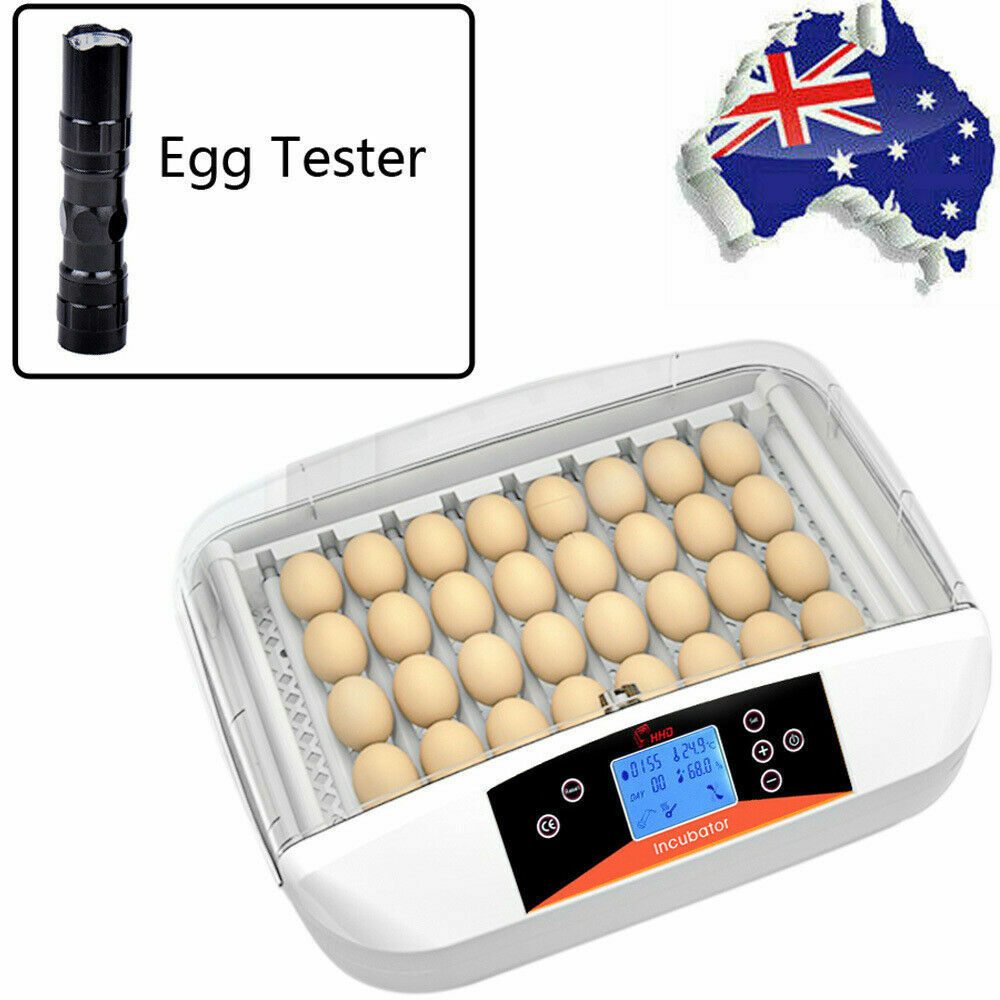 32 Egg Incubator Fully Automatic Digital Led Turning Chicken Duck Eggs Poultry