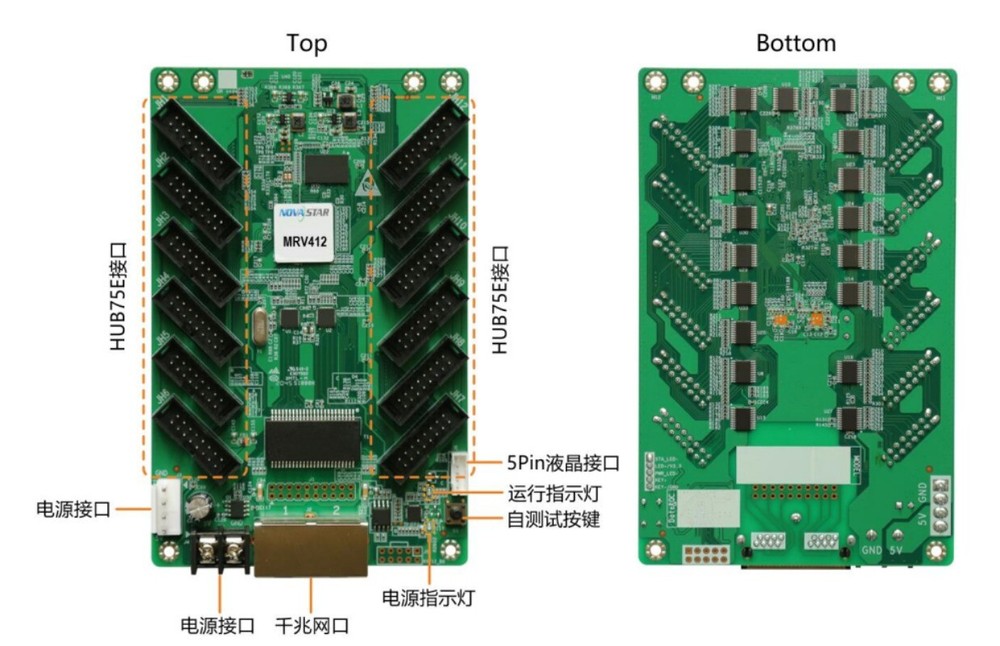 1pcs   LED Receiving Card MRV412