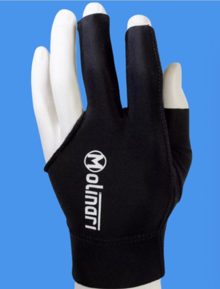 MOLINARI BILLIARDS GLOVE BLACK ** LARGE.