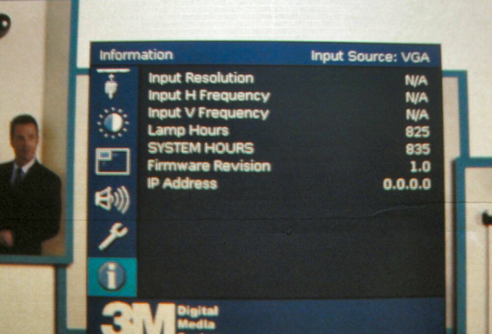 3M Digital Media System DMS 815 Wall Mounted DLP Projector