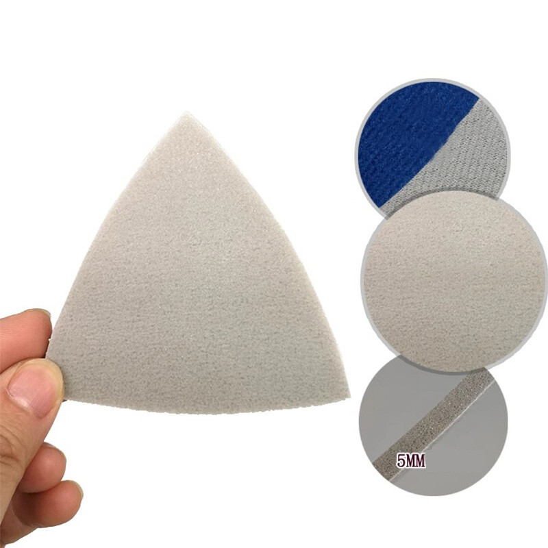 80mm Triangular Sponge Polishing Sanding Sheet Pads Multi-tool 300-3000 Grit