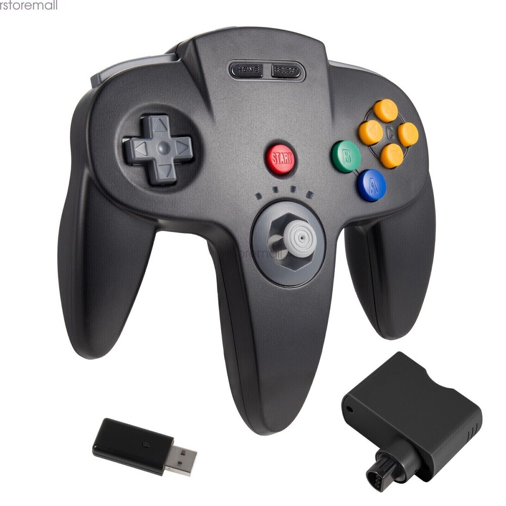 Wireless N64 Controller for Nintendo 64 Console PC Windows Switch w/ Rumble Pak