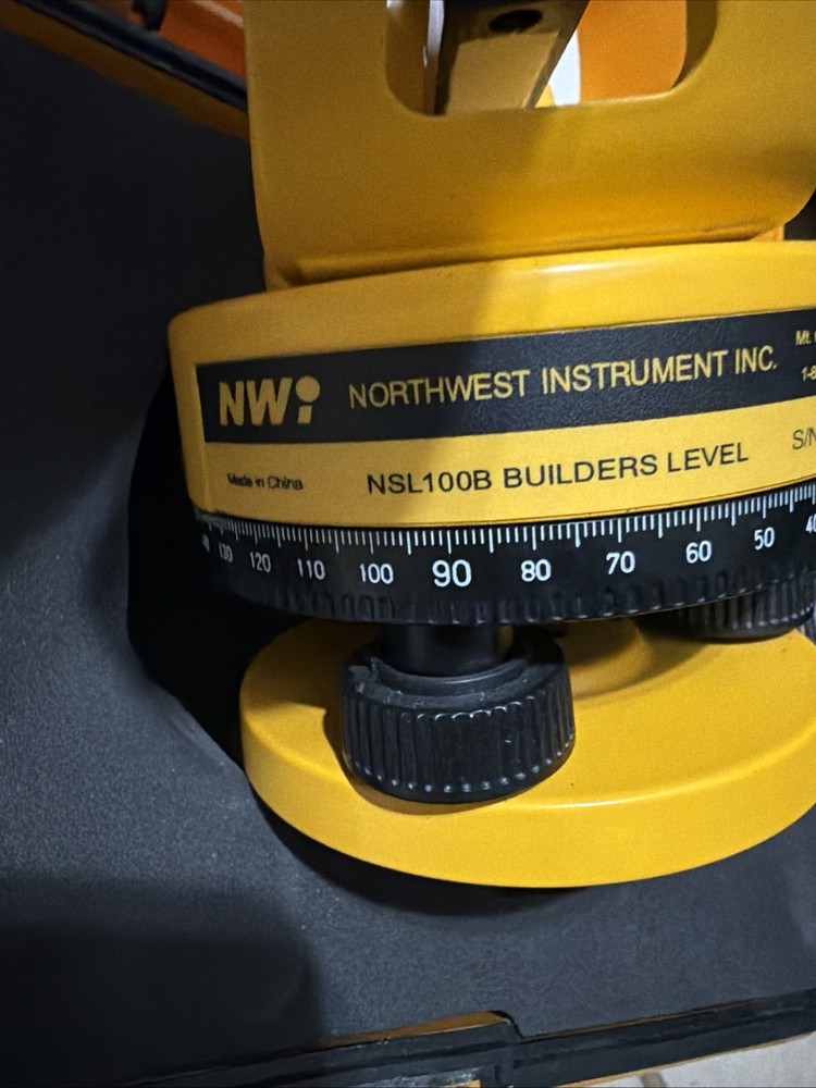 Northwest Instruments NWI Siteline Builders Level NSL100B Case Instructions