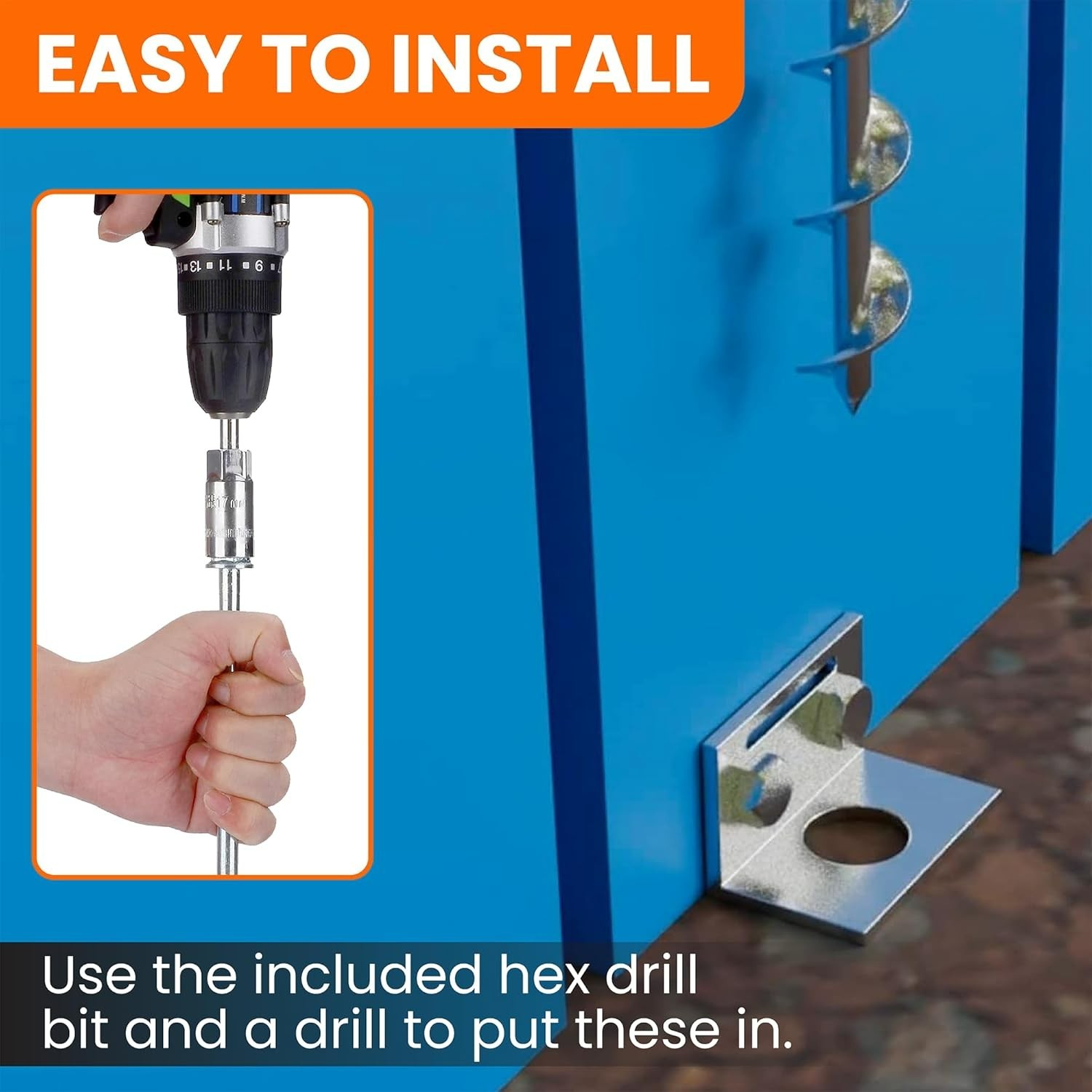 Secure 24-Inch Screw-In Ground Anchor Set - Unmatched Strength for Outdoor Use