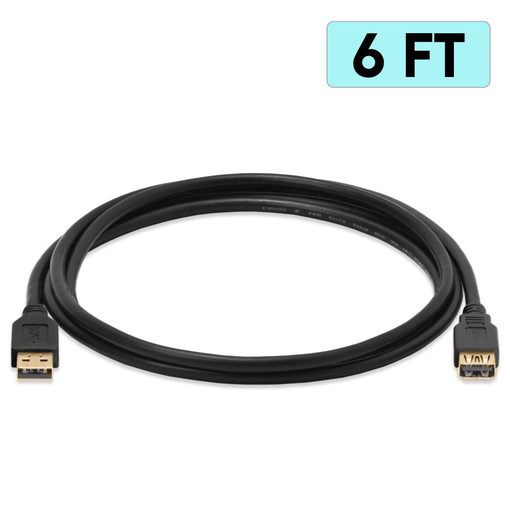 USB 3.0 Extension Cable Type A USB Cord Extender Adapter Connector Laptop PC Mac
