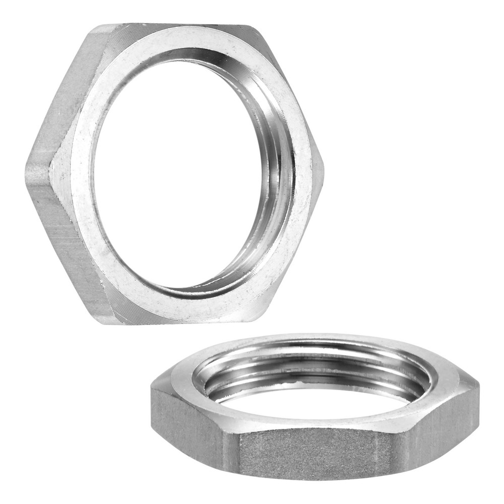 2-Pack Cast Pipe Fitting Hex Locknut, G1 Female Thread Hex Locking Nut