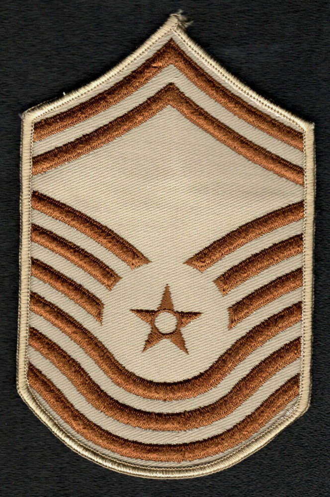 USAF patch (circa 1991-92) Desert Storm Senior Master Sergeant chevron