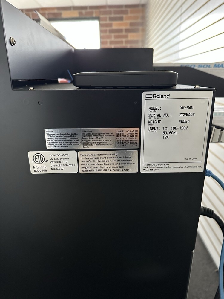 Roland SolJet Pro4 XR-640 Printer/Cutter