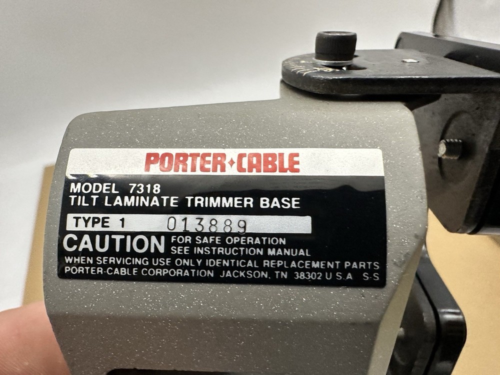 Porter Cable Model 7318 Angle Base Attachment Nice Pre Owned Shape Made USA