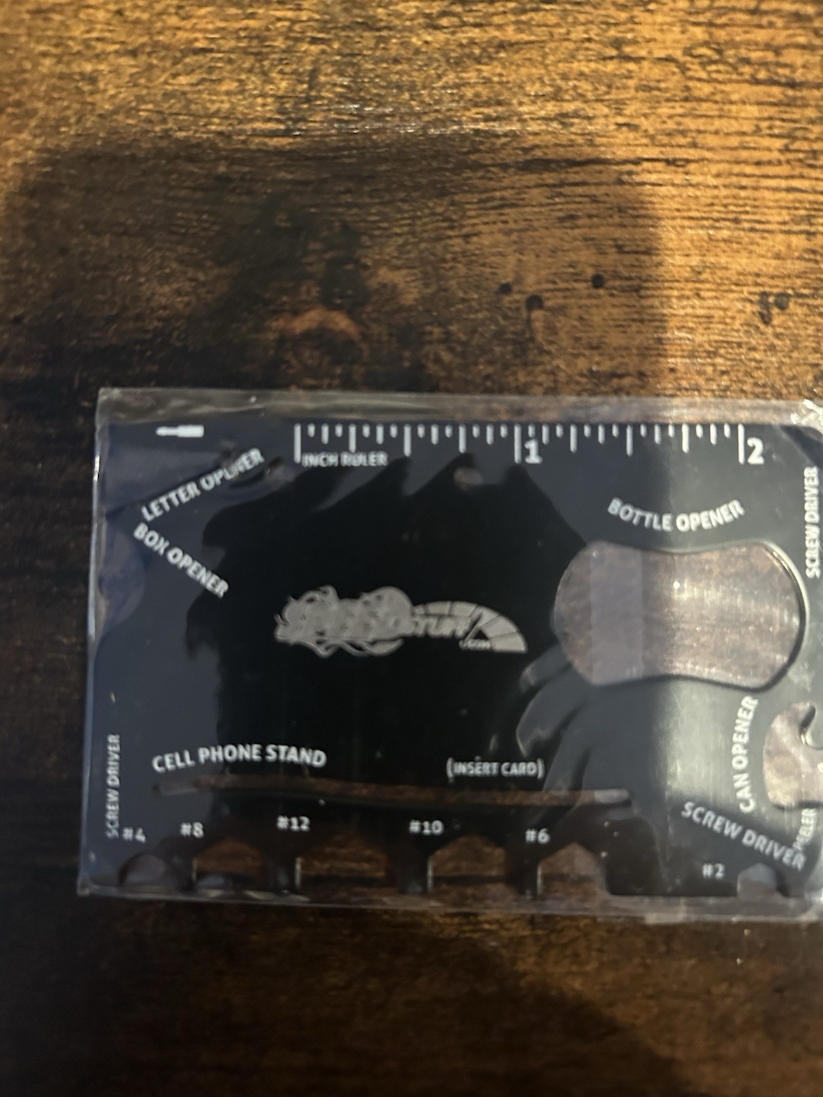 18 in 1 Wallet Multitool - Best Credit Card-Sized Tool for Emergencies - Black