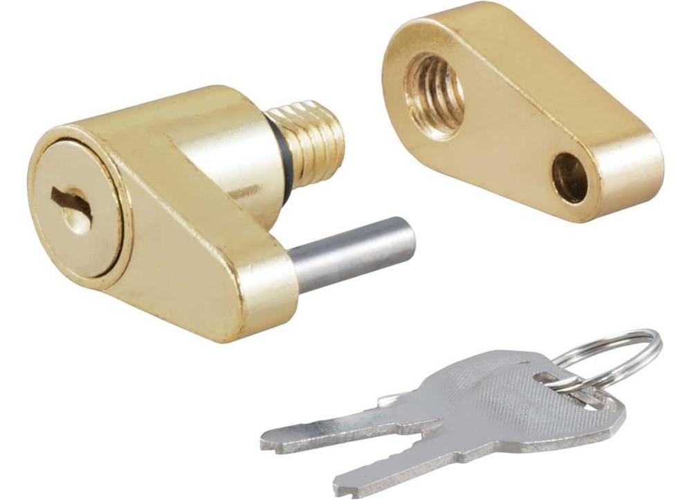 Curt 23022 Coupler Lock Brass 2 Keys Included Packaged
