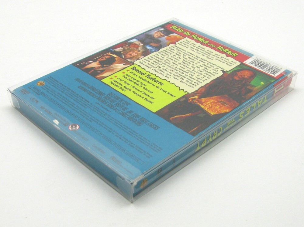 5x DVD FULLSLIP SMALL (SIZE DV4) -CLEAR PLASTIC PROTECTIVE BOX PROTECTOR SLEEVE