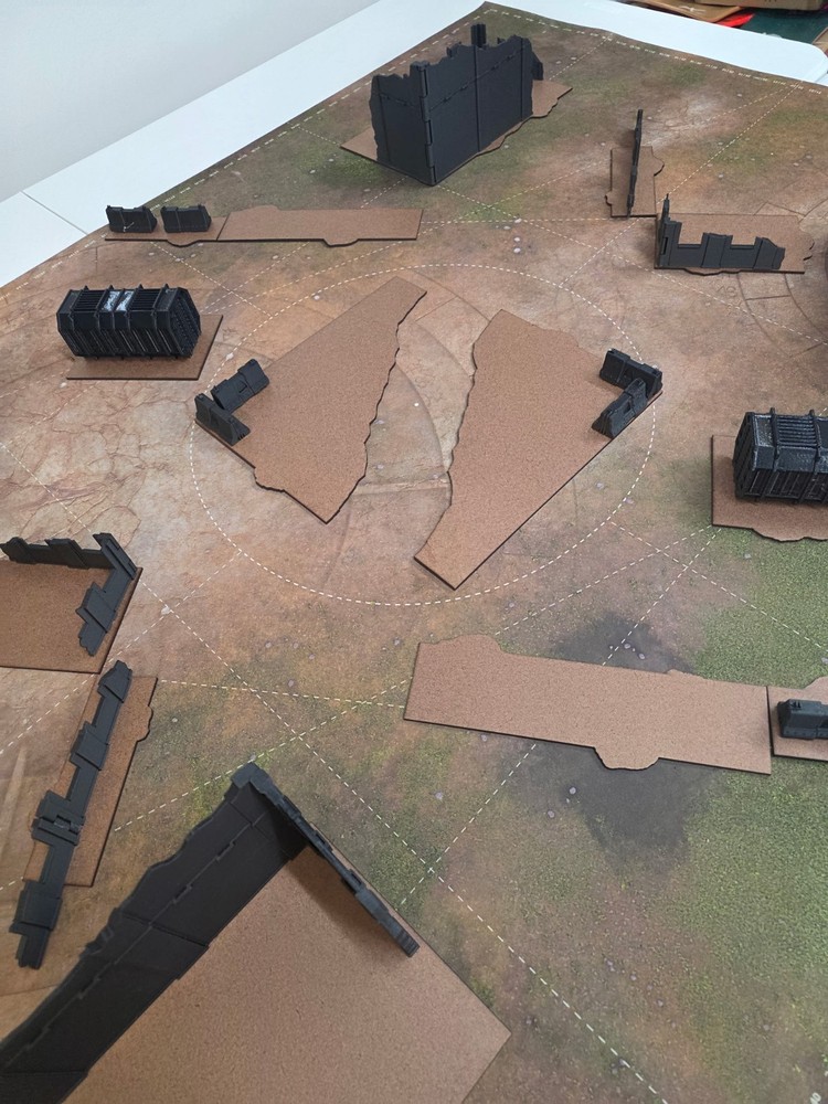 COMBO Measuring Tools + Terrain Footprints Warhammer 40k 11th Edition FULL TABLE