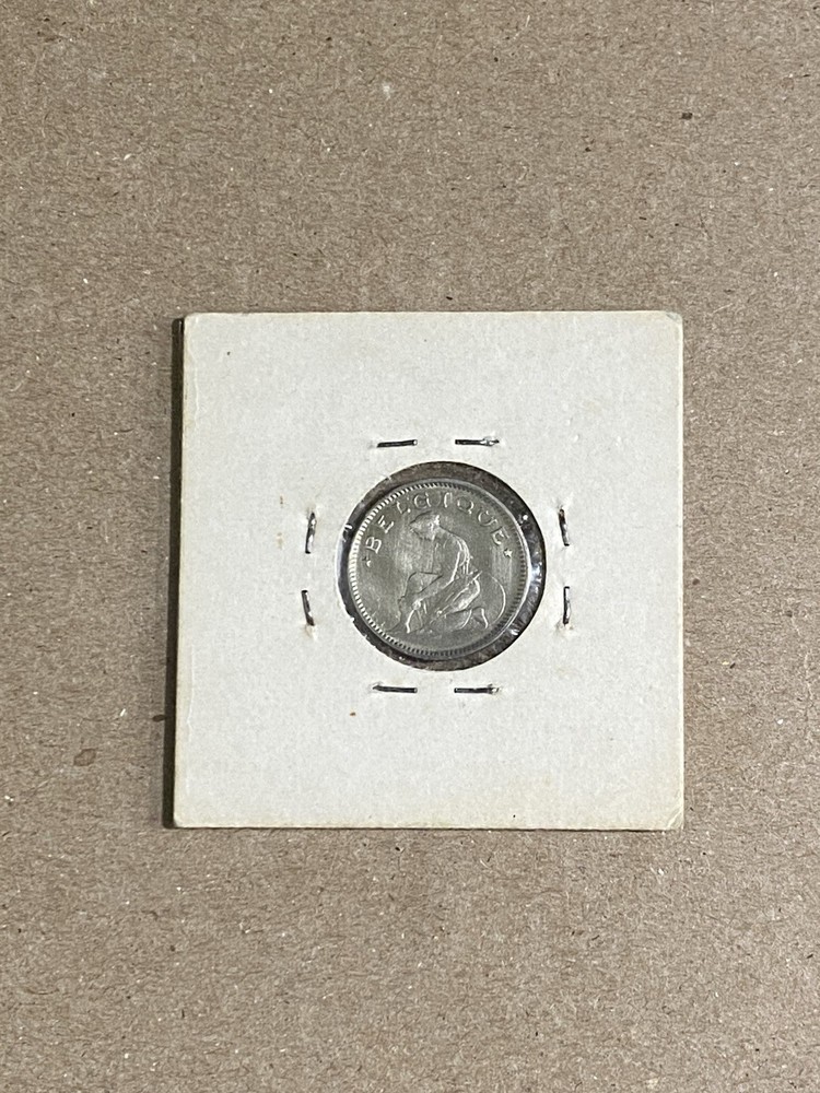 1922 Belgium 50 Centimes KM 87-Uncirculated!!!