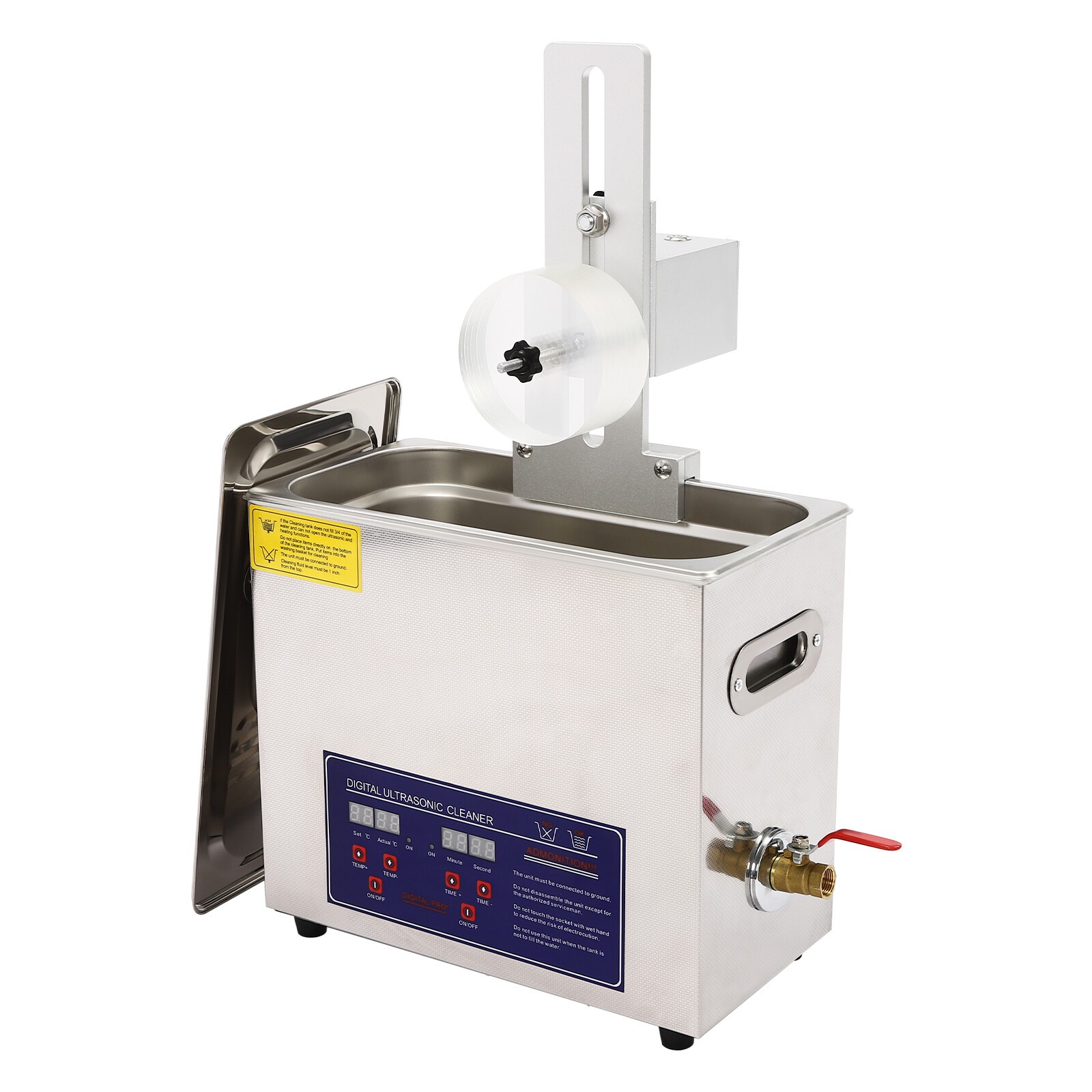 Liftable Album Disc Digital Ultrasonic Cleaner Vinyl Record Washing Machine 6.5L