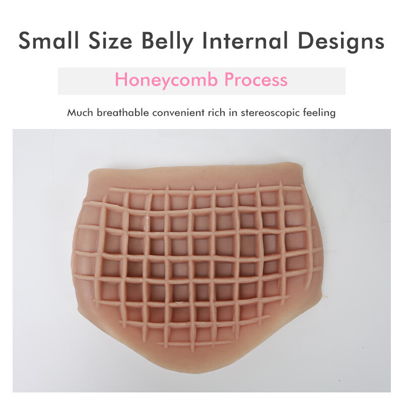 Roanyer Silicone Pregnant Belly Fake Belly Bump all months for Crossdresser