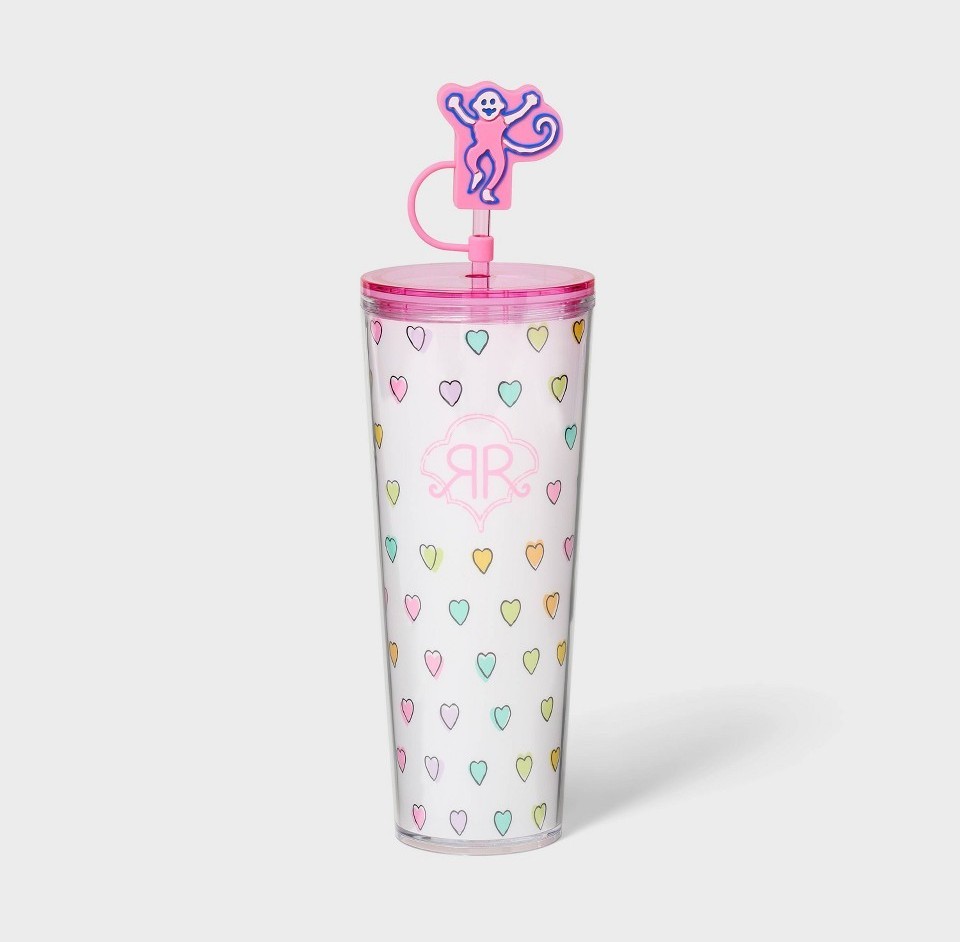 Roller Rabbit Target 24oz Vacation Tritan Hydration Tumbler Cup Disco Hearts