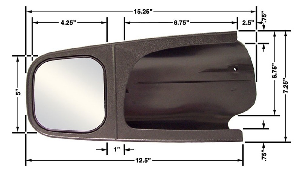 CIPA 11500 Custom Towing Mirror - Ford, Pair