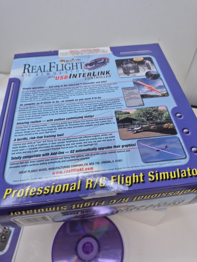 Great Planes RealFlight R/C Flight Simulator With USB Interlink Controller