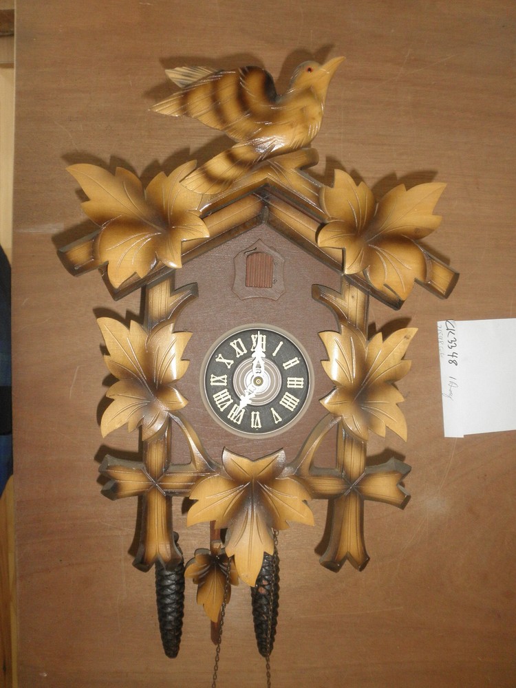 Cuckoo Clock German made  LARGE Black Forest working 1 Day CK3348