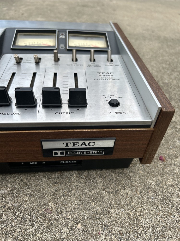 Vintage Teac 360S Stereo Cassete Deck Untested