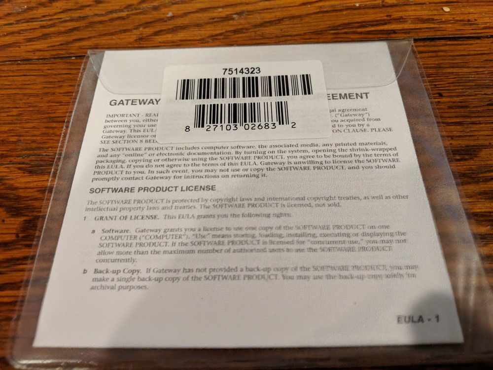 Gateway Applications and Drivers computer REINSTALL CD M405 Portable V. 1.1
