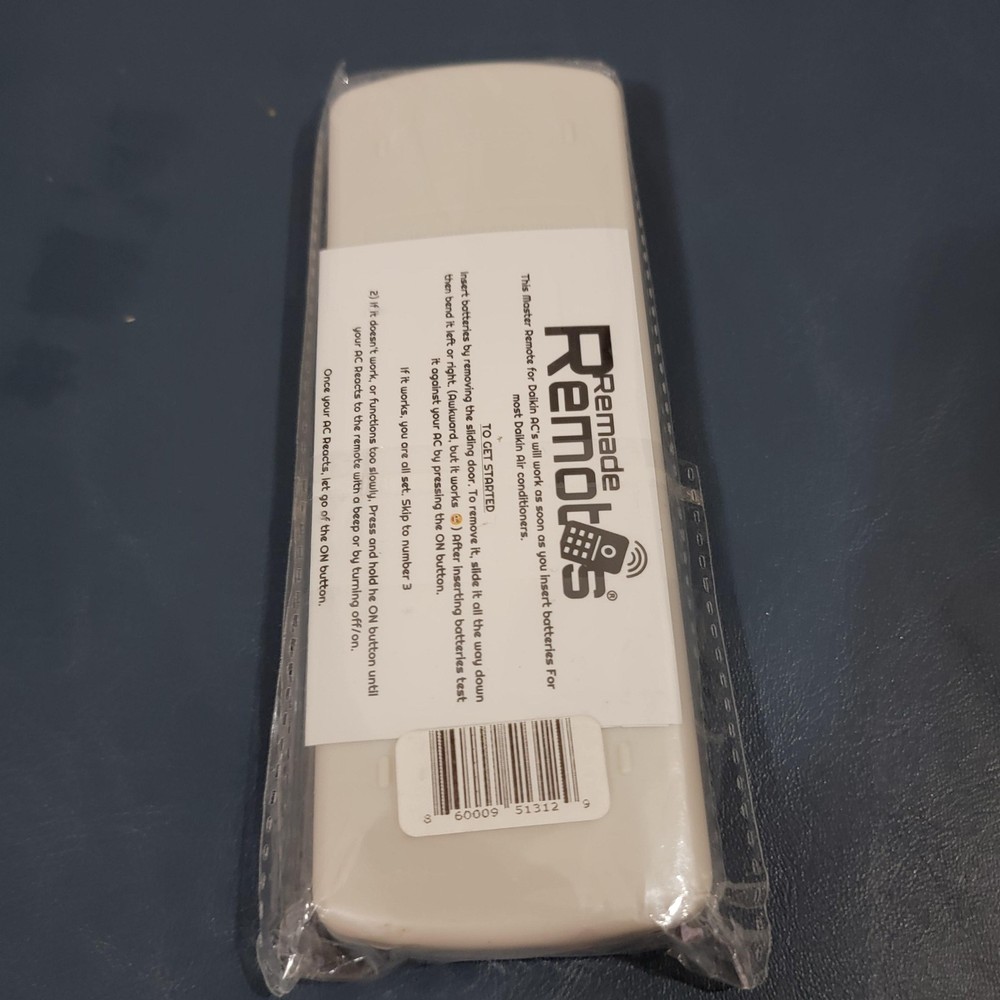 Remade Remotes Replacement Remote Control LCD Screen White Sealed Packaging