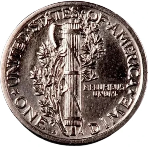1925-D Mercury Dime ~ Borderline Uncirculated (AU++) ~ 90% Silver