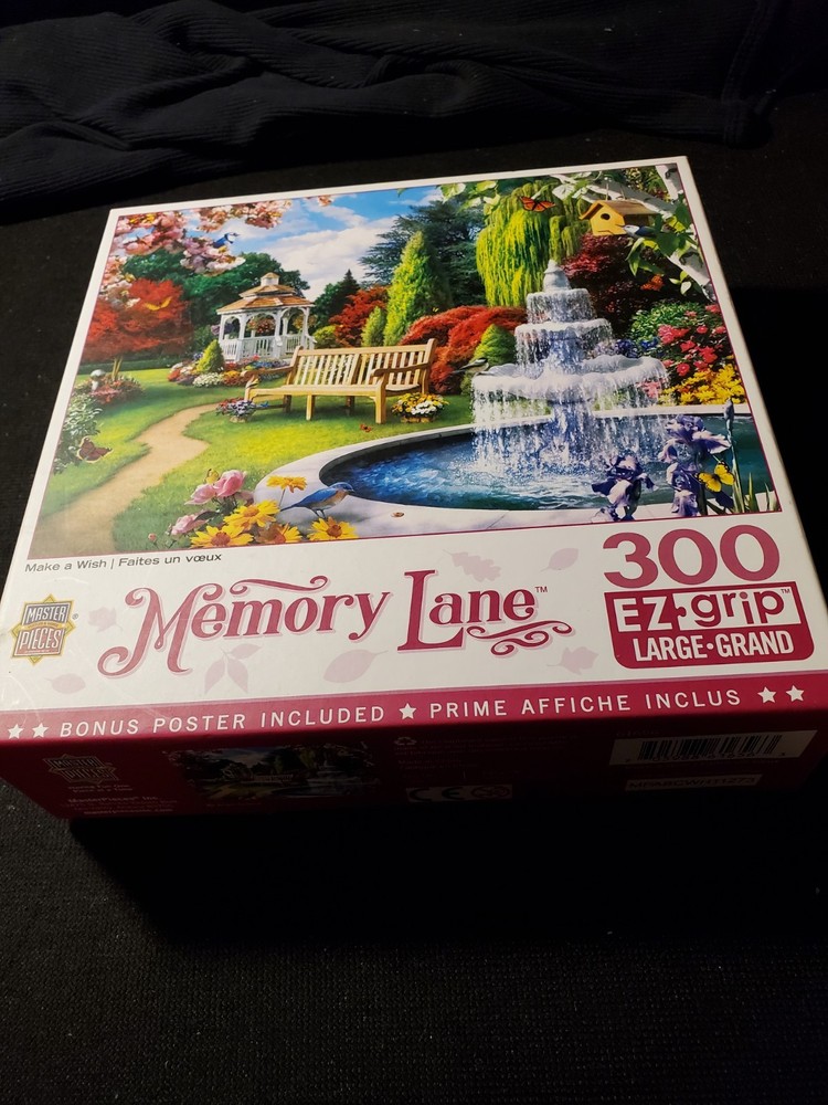 MEMORY LANE JIGSAW PUZZLE - MAKE A WISH EZ GRIP LARGE 300 PC  24" by 18"