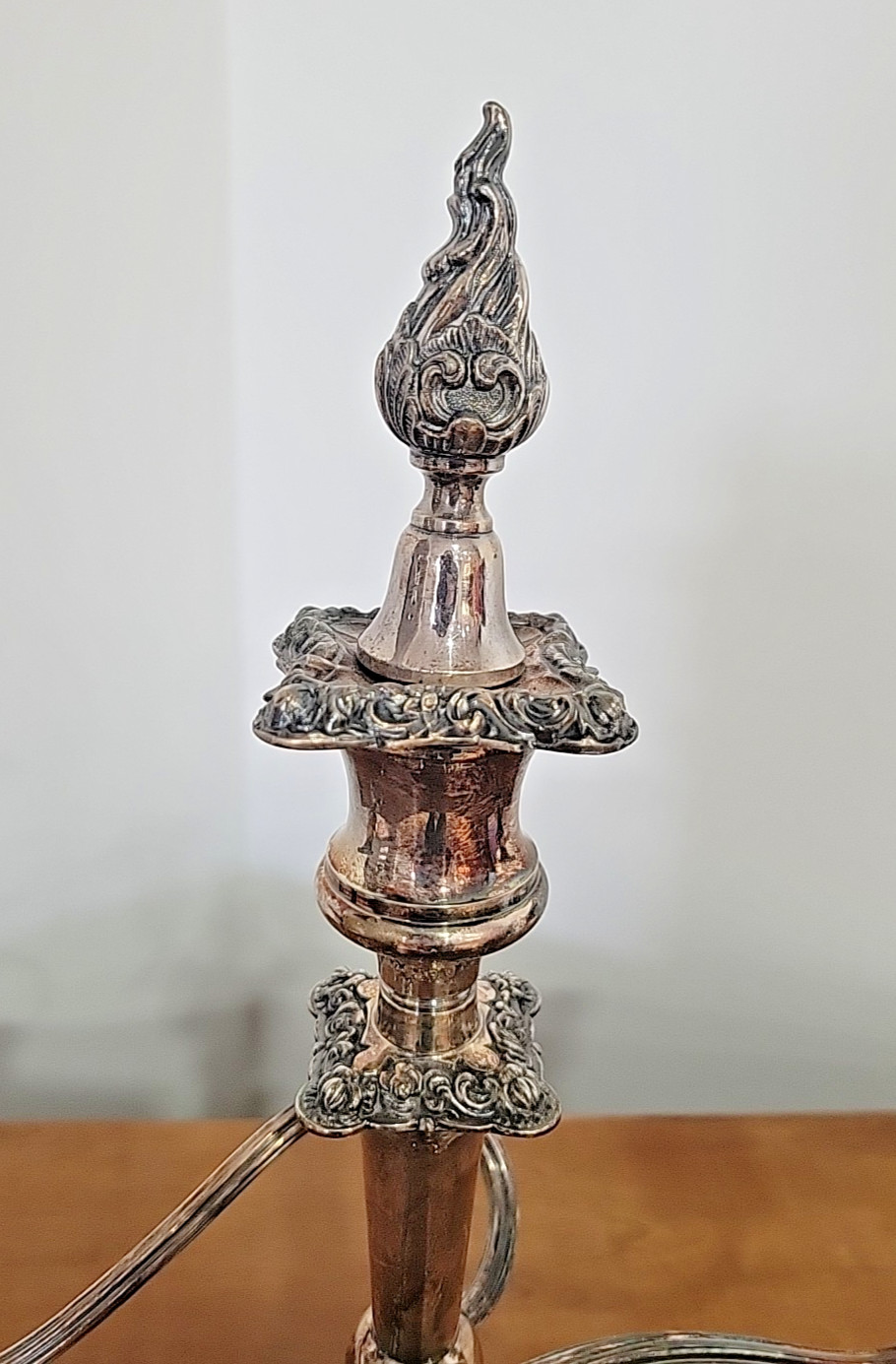 Gorgeous International Silver Co 3 Arm Silver Plated Candelabra 508