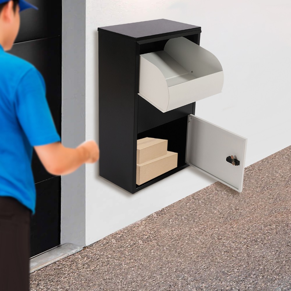 Package Delivery Boxes Large Mailbox for Parcel Wall Mounted Lockable Anti-Theft