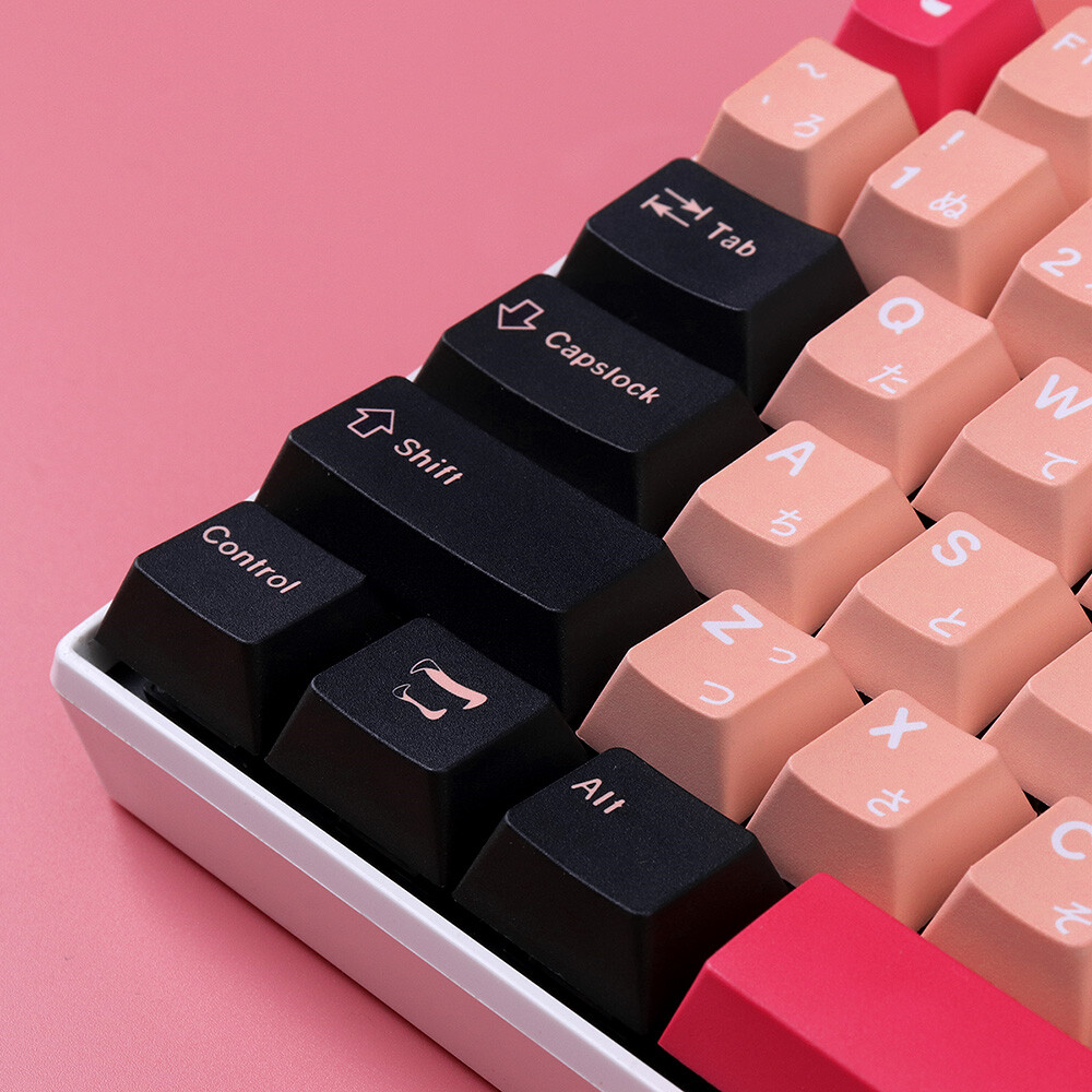 Devil Killer 130 Key PBT Keycap Set - Cherry colored Mechanical Keyboard