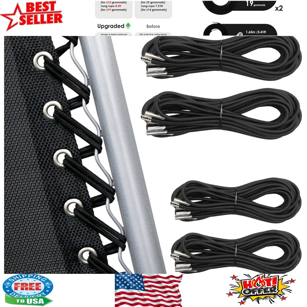 Upgrade Your Zero Gravity Chair with 4 Elastic Replacement Cords - Easy Repair