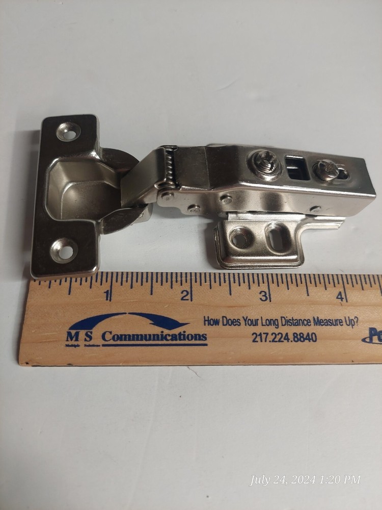 Ravinte 5 pair (10 single hinges) Overlay Soft Close Hinges Stainless Steel