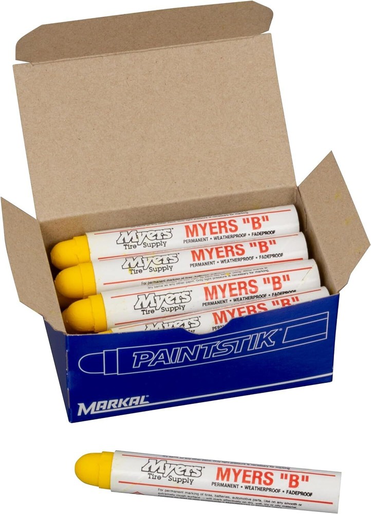 Myers B Paintstik Multi-Purpose Permanent Solid Paint Marker for Oily, Icy, W...