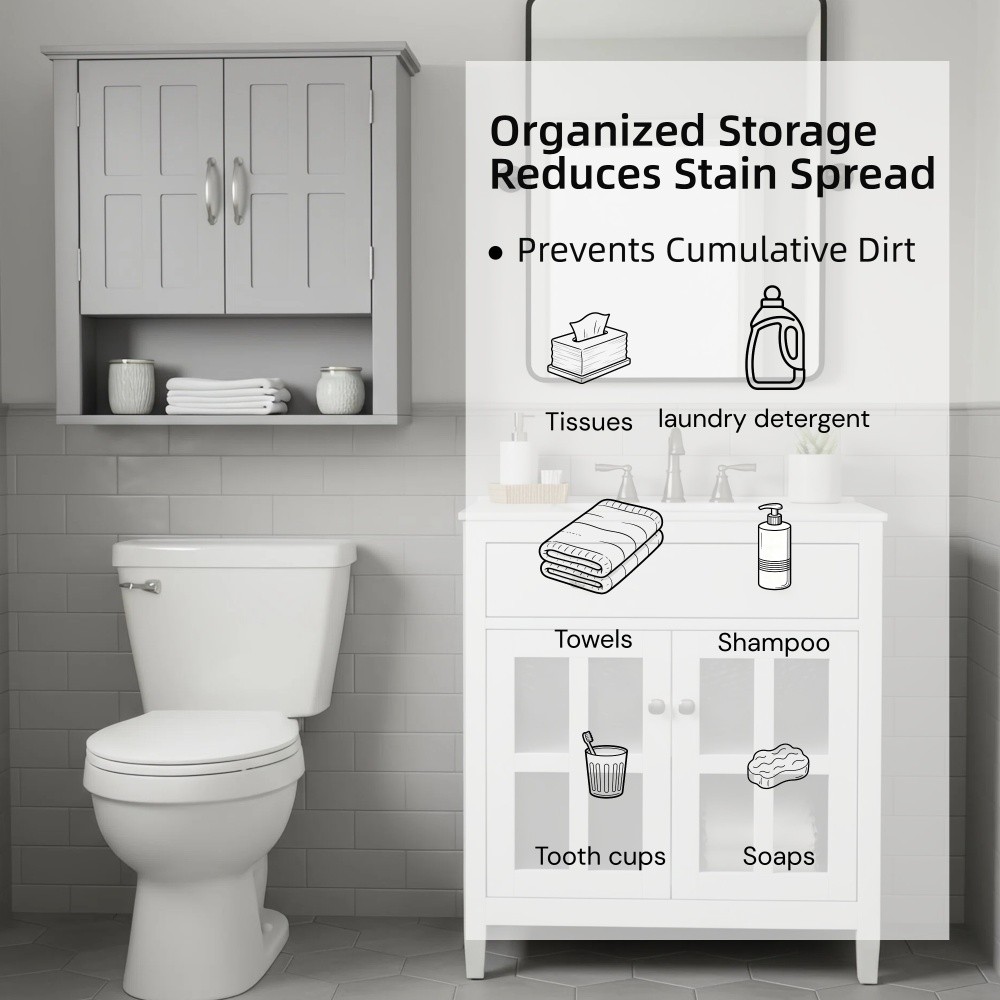Bathroom Wall Storage Cabinet, Multi -functional Wall Mounted Cabinet