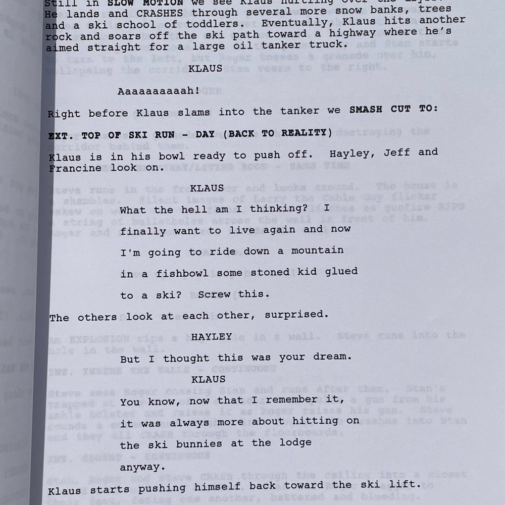 American Dad Original 2006 Production Used Table Draft Script A House Divided