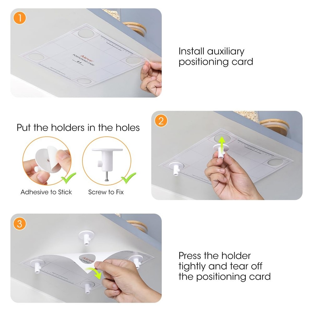 AIEVE 4 Pack Stand Mixer Attachment Holders Compatible with Kitchenaid White
