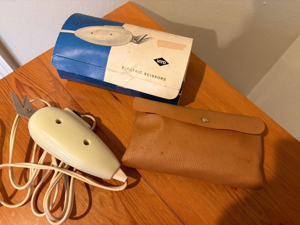Vintage Vito Electric Scissors Original Box WORKS