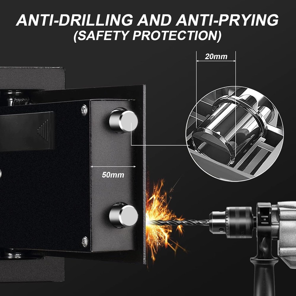 Tenamic Small Safe Box 0.4 Cuft Digital Lock