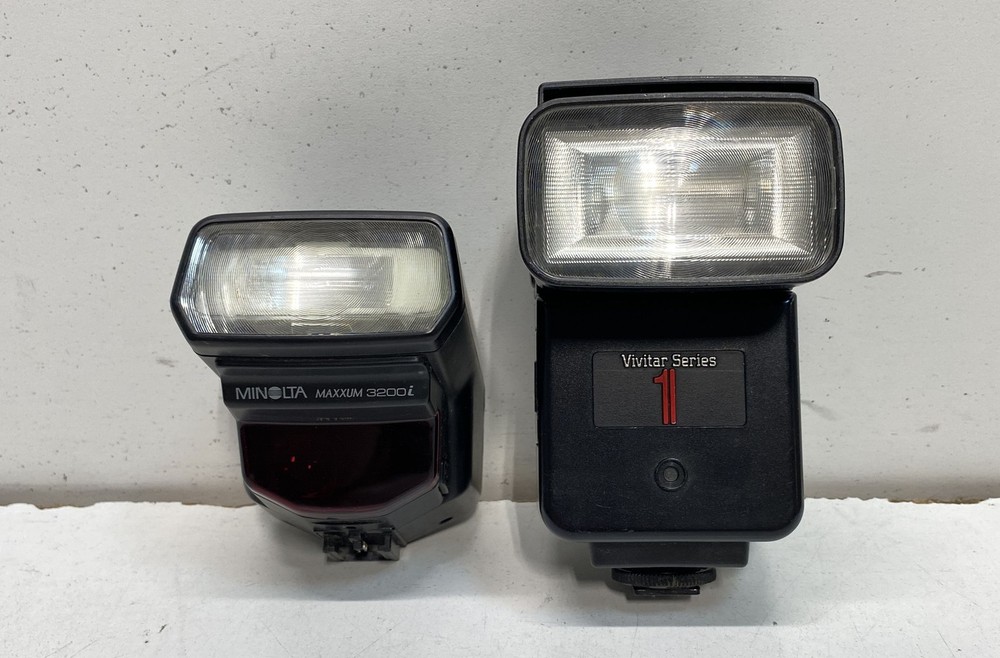 Lot of 6 Assorted Camera Flashes