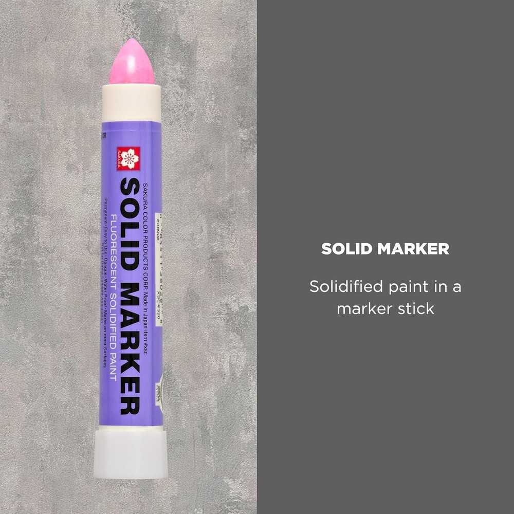 Sakura Solid Paint Marker - Fluorescent Pink - 1-Pack - Permanent Waterproof ...